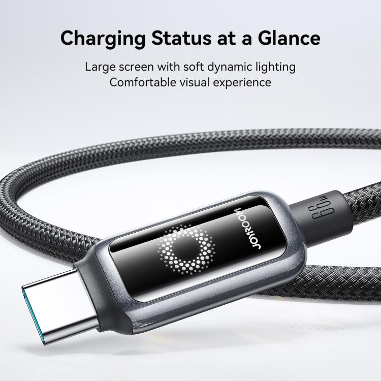 JOYROOM S-A55 StarFlight Series 66W USB to Type-C Auto Power-Off Fast Charging Data Cable, Length:1.2m(Black) - USB-C & Type-C Cable by JOYROOM | Online Shopping UK | buy2fix