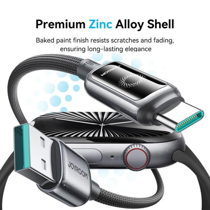 JOYROOM S-A55 StarFlight Series 66W USB to Type-C Auto Power-Off Fast Charging Data Cable, Length:1.2m(Black) - USB-C & Type-C Cable by JOYROOM | Online Shopping UK | buy2fix