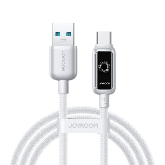 JOYROOM S-A55 StarFlight Series 66W USB to Type-C Auto Power-Off Fast Charging Data Cable, Length:1.2m(White)