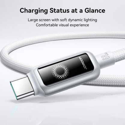 JOYROOM S-A55 StarFlight Series 66W USB to Type-C Auto Power-Off Fast Charging Data Cable, Length:1.2m(White) - USB-C & Type-C Cable by JOYROOM | Online Shopping UK | buy2fix