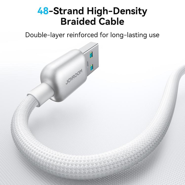 JOYROOM S-A55 StarFlight Series 66W USB to Type-C Auto Power-Off Fast Charging Data Cable, Length:1.2m(White) - USB-C & Type-C Cable by JOYROOM | Online Shopping UK | buy2fix