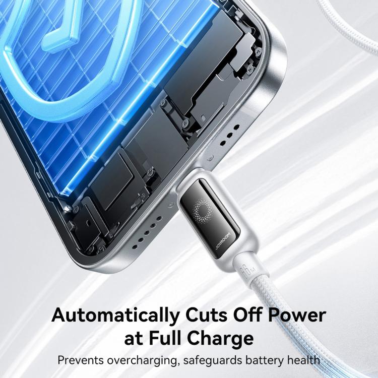 JOYROOM S-A55 StarFlight Series 66W USB to Type-C Auto Power-Off Fast Charging Data Cable, Length:1.2m(White) - USB-C & Type-C Cable by JOYROOM | Online Shopping UK | buy2fix