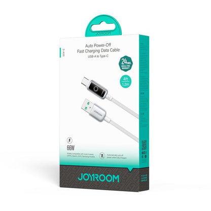 JOYROOM S-A55 StarFlight Series 66W USB to Type-C Auto Power-Off Fast Charging Data Cable, Length:1.2m(White) - USB-C & Type-C Cable by JOYROOM | Online Shopping UK | buy2fix