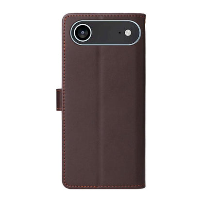 For iPhone Air Six Card Slots Buckle Leather Phone Case with Lanyard(Coffee) - iPhone Air Cases by buy2fix | Online Shopping UK | buy2fix