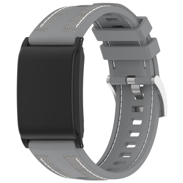For WHOOP 5.0 / 4.0 xDfind Hybrid Nylon Braid Silicone Watch Band(Grey) - Watch Bands by xDfind | Online Shopping UK | buy2fix