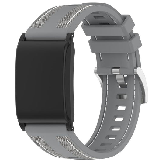 For WHOOP 5.0 / 4.0 xDfind Hybrid Nylon Braid Silicone Watch Band(Grey) - Watch Bands by xDfind | Online Shopping UK | buy2fix