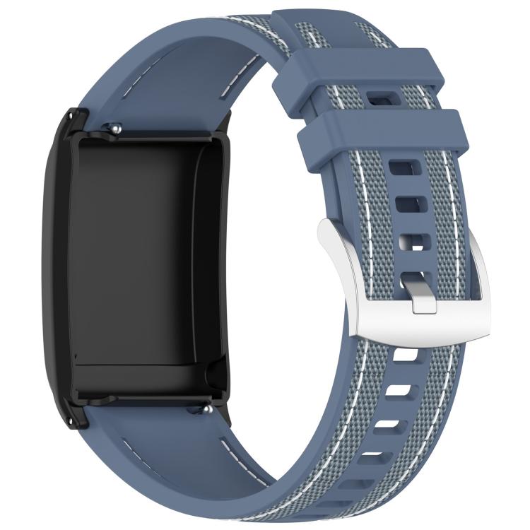 For WHOOP 5.0 / 4.0 xDfind Hybrid Nylon Braid Silicone Watch Band(Topaz Blue) - Watch Bands by xDfind | Online Shopping UK | buy2fix