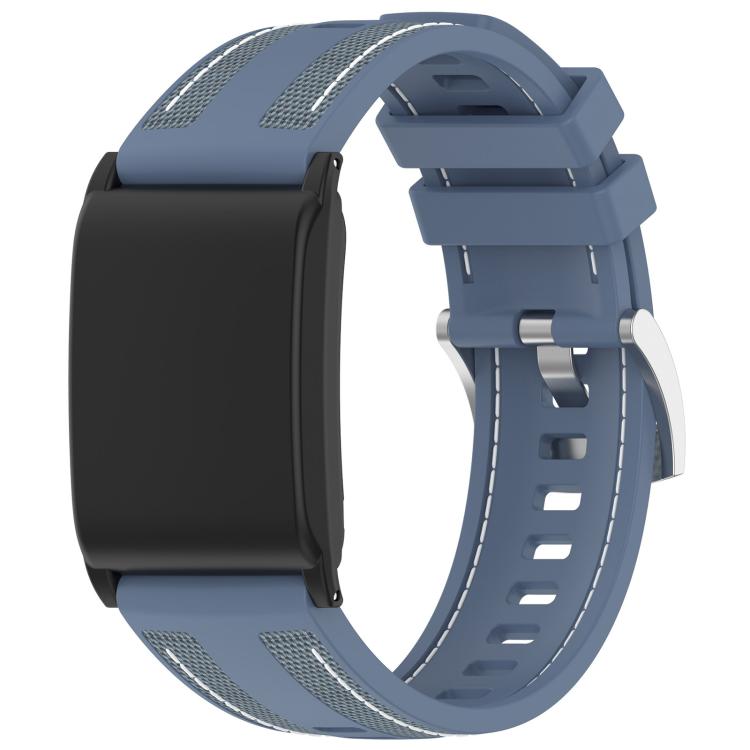 For WHOOP 5.0 / 4.0 xDfind Hybrid Nylon Braid Silicone Watch Band(Topaz Blue) - Watch Bands by xDfind | Online Shopping UK | buy2fix