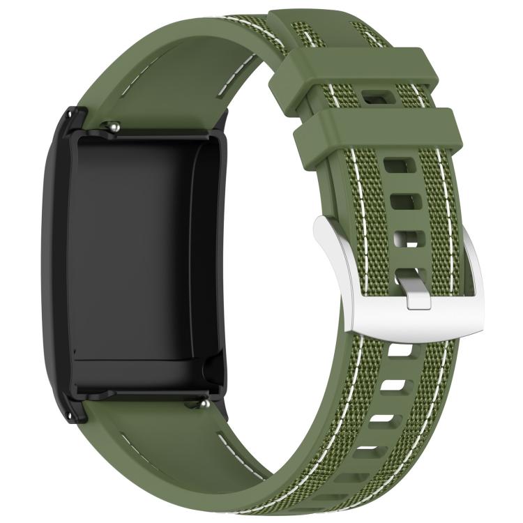 For WHOOP 5.0 / 4.0 xDfind Hybrid Nylon Braid Silicone Watch Band(Green) - Watch Bands by xDfind | Online Shopping UK | buy2fix