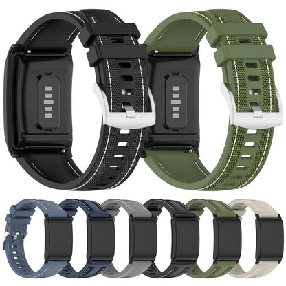 For WHOOP 5.0 / 4.0 xDfind Hybrid Nylon Braid Silicone Watch Band(Green) - Watch Bands by xDfind | Online Shopping UK | buy2fix