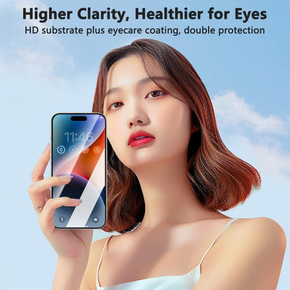 For iPhone 17 Pro JOYROOM Knight Series 2.5D Full Screen Colorless Anti-Blue Light Tempered Glass Film - iPhone 17 Pro Tempered Glass by JOYROOM | Online Shopping UK | buy2fix