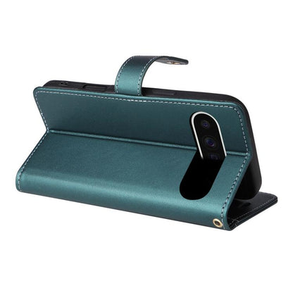 For Google Pixel 9 Pro XL / 10 Pro XL Six Card Slots Buckle Leather Phone Case with Lanyard(Green) - Google Cases by buy2fix | Online Shopping UK | buy2fix
