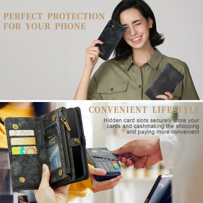 For iPhone 12 mini CaseMe-008 Detachable Multifunctional Wallet Leather Phone Case (Black) - iPhone 12 mini Cases by CaseMe | Online Shopping UK | buy2fix