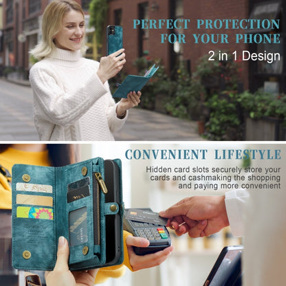 For iPhone 12 mini CaseMe-008 Detachable Multifunctional Wallet Leather Phone Case (Blue) - iPhone 12 mini Cases by CaseMe | Online Shopping UK | buy2fix