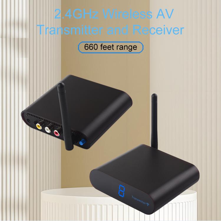 Measy AV220 2.4GHz Wireless Audio / Video Transmitter and Receiver, Distance: 200m(AU Plug) - Set Top Box & Accessories by Measy | Online Shopping UK | buy2fix