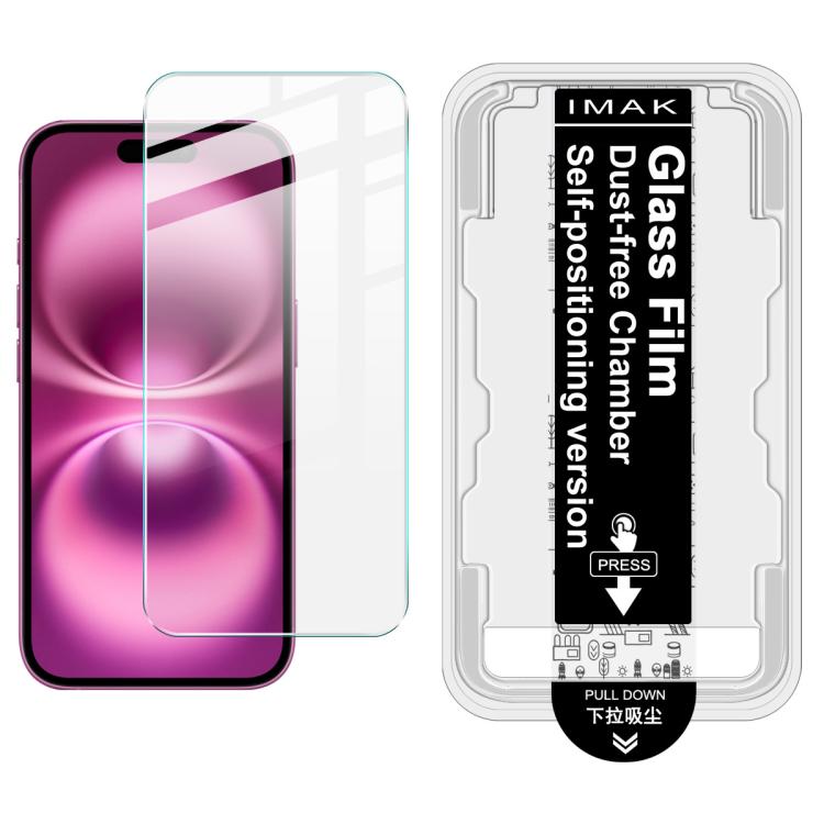 For iPhone 16 imak Dust-free Chamber Locator H Series Tempered Glass Film - iPhone 16 Tempered Glass by imak | Online Shopping UK | buy2fix