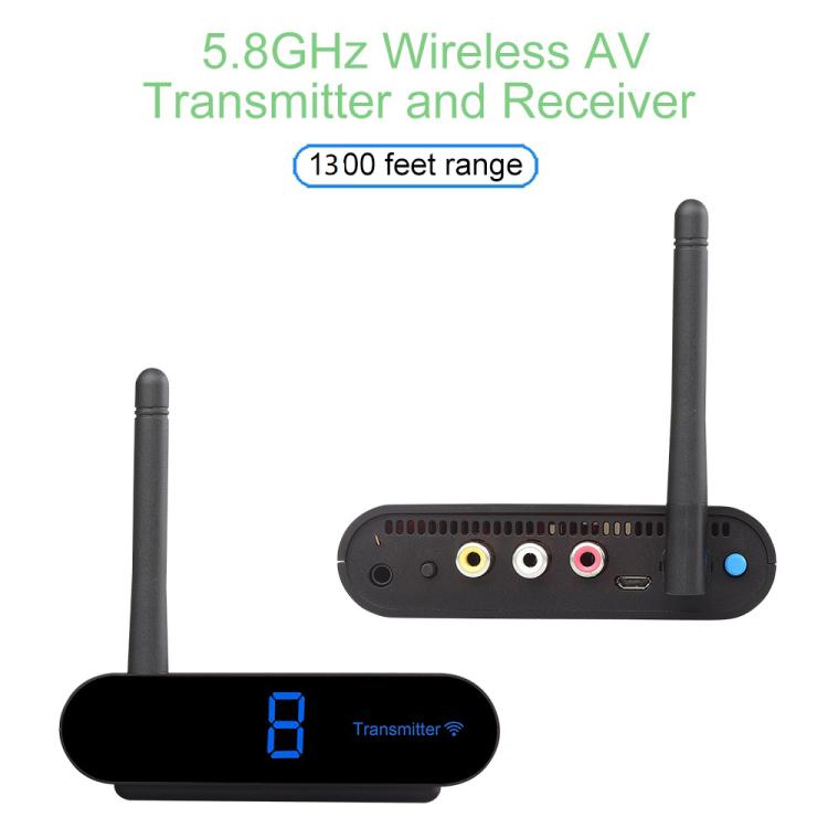 Measy AV540 5.8GHz Wireless Audio / Video Transmitter and Receiver with Infrared Return Function, Distance: 400m(US Plug) - Set Top Box & Accessories by Measy | Online Shopping UK | buy2fix