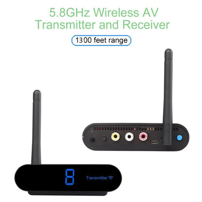 Measy AV540 5.8GHz Wireless Audio / Video Transmitter and Receiver with Infrared Return Function, Distance: 400m(EU Plug) - Set Top Box & Accessories by Measy | Online Shopping UK | buy2fix