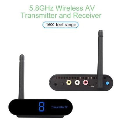 Measy AV550 5.8GHz Wireless Audio / Video Transmitter and Receiver with Infrared Return Function, Distance: 500m(AU Plug) - Set Top Box & Accessories by Measy | Online Shopping UK | buy2fix