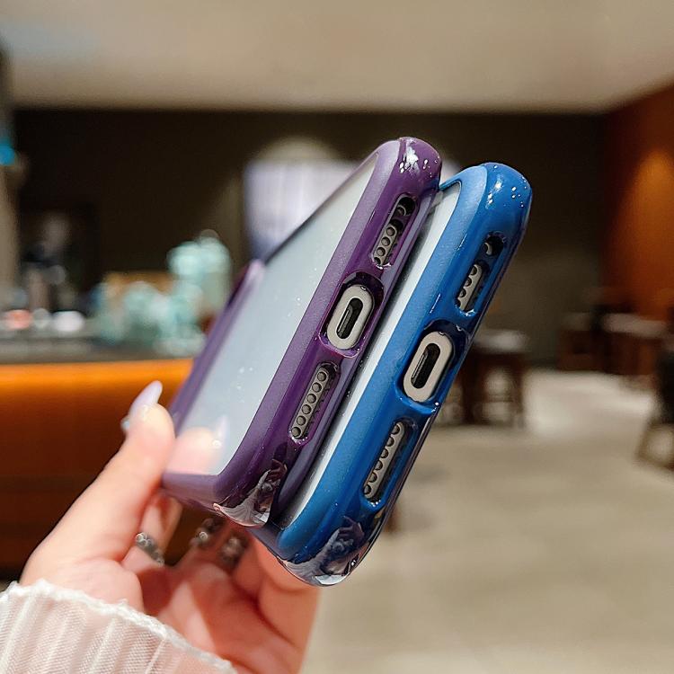 For iPhone Air Solid Color Edge Transparency Acrylic TPU Phone Case(Pink) - iPhone Air Cases by buy2fix | Online Shopping UK | buy2fix