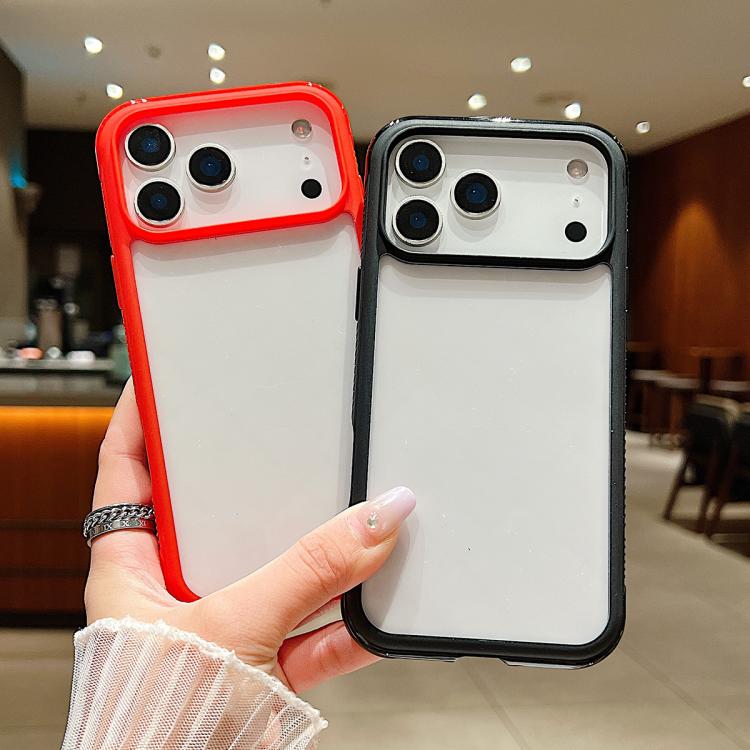 For iPhone Air Solid Color Edge Transparency Acrylic TPU Phone Case(Army Green) - iPhone Air Cases by buy2fix | Online Shopping UK | buy2fix