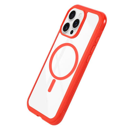 For iPhone 17 Solid Color Edge Transparency MagSafe Magnetic Phone Case(Army Green) - iPhone 17 Cases by buy2fix | Online Shopping UK | buy2fix