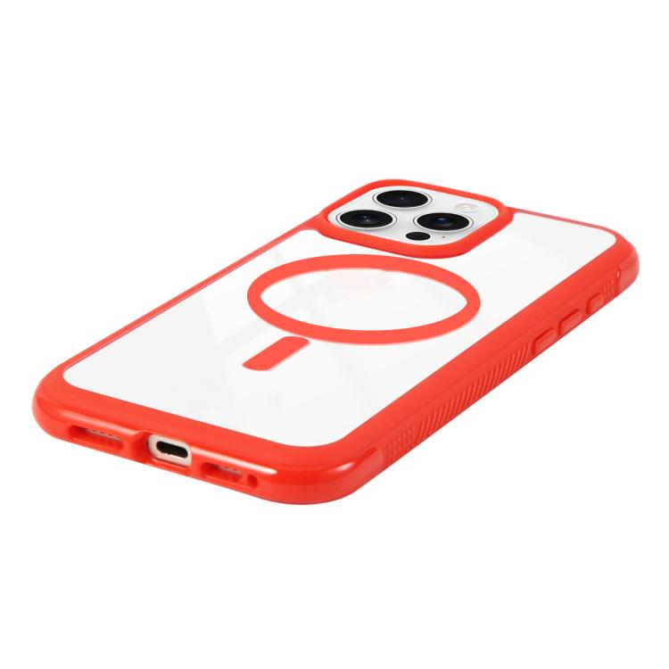 For iPhone 17 Solid Color Edge Transparency MagSafe Magnetic Phone Case(Army Green) - iPhone 17 Cases by buy2fix | Online Shopping UK | buy2fix