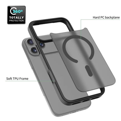 For iPhone 17 Pro Max Skin Feel TPU Hybrid PC MagSafe Phone Case(Black) - iPhone 17 Pro Max Cases by buy2fix | Online Shopping UK | buy2fix