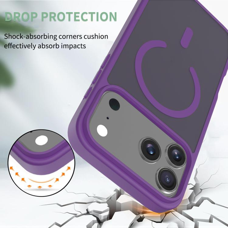 For iPhone 17 Pro Max Skin Feel TPU Hybrid PC MagSafe Phone Case(Purple) - iPhone 17 Pro Max Cases by buy2fix | Online Shopping UK | buy2fix