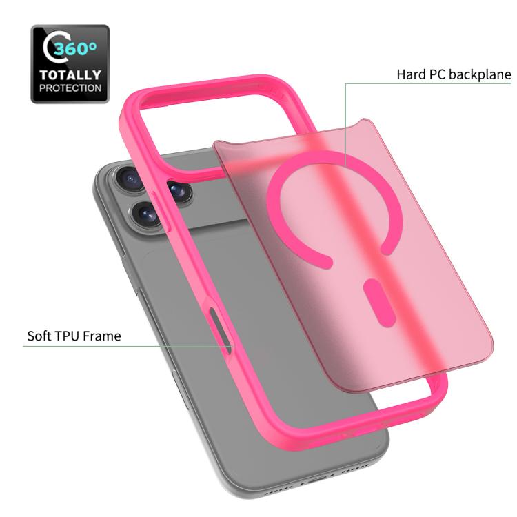 For iPhone 17 Pro Max Skin Feel TPU Hybrid PC MagSafe Phone Case(Rose Red) - iPhone 17 Pro Max Cases by buy2fix | Online Shopping UK | buy2fix