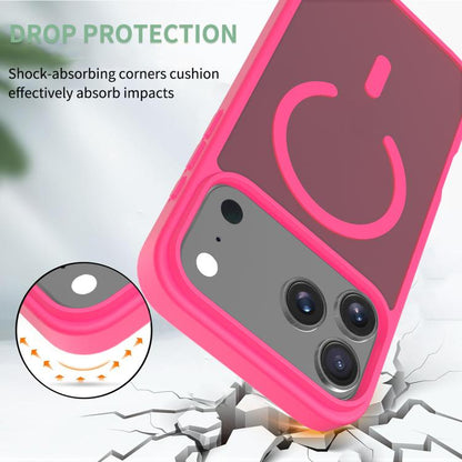 For iPhone 17 Pro Max Skin Feel TPU Hybrid PC MagSafe Phone Case(Rose Red) - iPhone 17 Pro Max Cases by buy2fix | Online Shopping UK | buy2fix