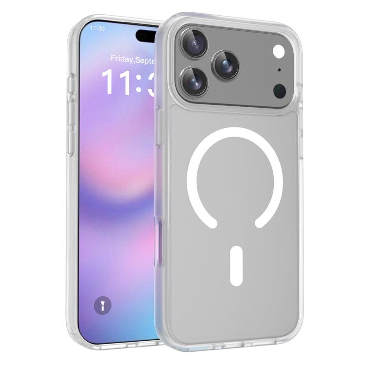 For iPhone 17 Pro Max Skin Feel TPU Hybrid PC MagSafe Phone Case(Transparent) - iPhone 17 Pro Max Cases by buy2fix | Online Shopping UK | buy2fix