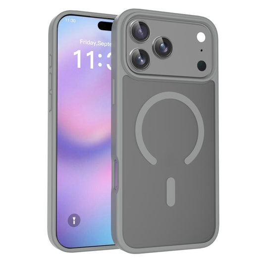 For iPhone 17 Pro Max Skin Feel TPU Hybrid PC MagSafe Phone Case(Dark Grey) - iPhone 17 Pro Max Cases by buy2fix | Online Shopping UK | buy2fix
