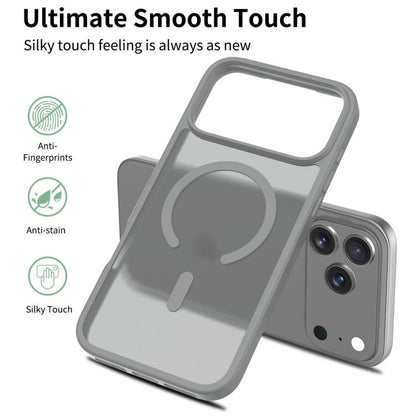 For iPhone 17 Pro Max Skin Feel TPU Hybrid PC MagSafe Phone Case(Dark Grey) - iPhone 17 Pro Max Cases by buy2fix | Online Shopping UK | buy2fix