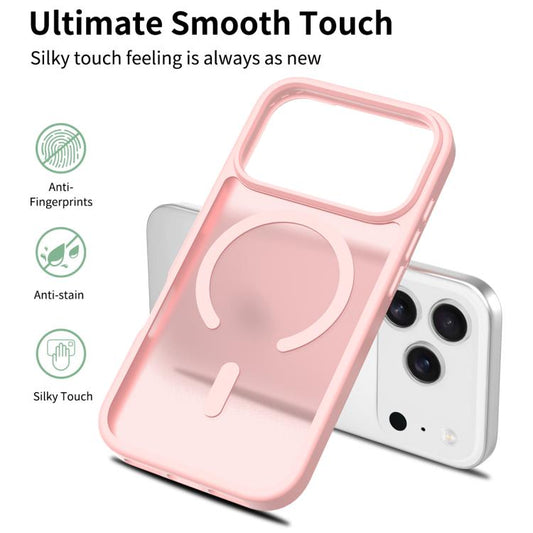 For iPhone 17 Pro Skin Feel TPU Hybrid PC MagSafe Phone Case(Pink) - iPhone 17 Pro Cases by buy2fix | Online Shopping UK | buy2fix