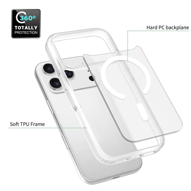 For iPhone 17 Pro Skin Feel TPU Hybrid PC MagSafe Phone Case(Transparent) - iPhone 17 Pro Cases by buy2fix | Online Shopping UK | buy2fix