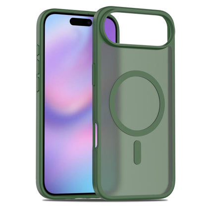 For iPhone Air Skin Feel TPU Hybrid PC MagSafe Phone Case(Dark Green) - iPhone Air Cases by buy2fix | Online Shopping UK | buy2fix