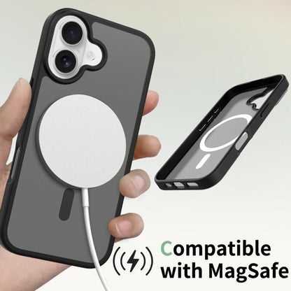 For iPhone 17 Skin Feel TPU Hybrid PC MagSafe Phone Case(Black) - iPhone 17 Cases by buy2fix | Online Shopping UK | buy2fix