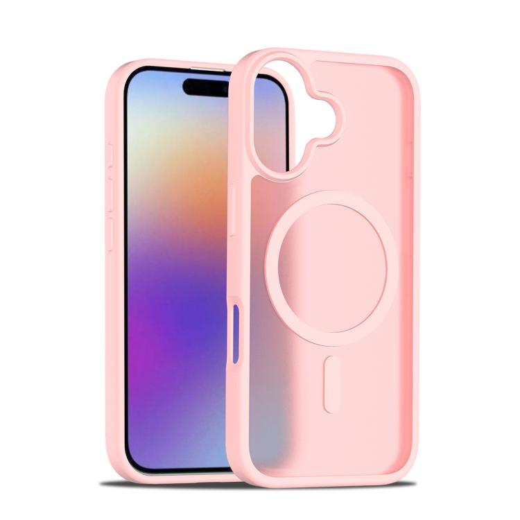 For iPhone 17 Skin Feel TPU Hybrid PC MagSafe Phone Case(Pink) - iPhone 17 Cases by buy2fix | Online Shopping UK | buy2fix