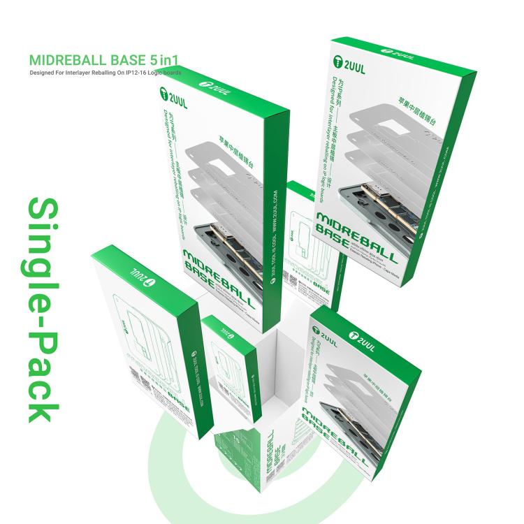 2UUL BH13 Midreball Base Logic Board BGA Reballing Platform Set for iPhone 12-16 Pro Max - BGA Stencils by 2UUL | Online Shopping UK | buy2fix