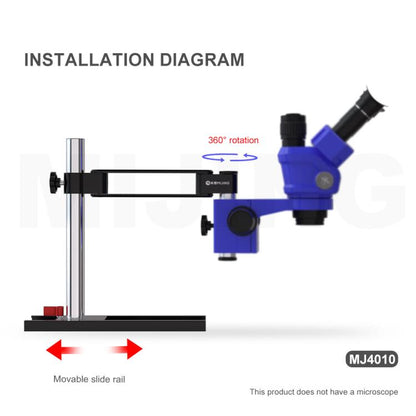 Mijing MJ4010 32mm 360 Universal Metal Swing Arm Liftable Fixed Stand with Slide Rails - Others by MIJING | Online Shopping UK | buy2fix