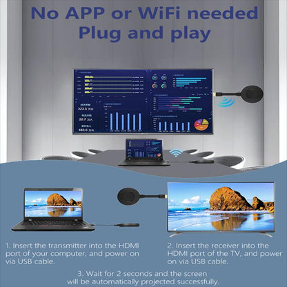 AM18053 Dongle 1080P HD HDMI Wireless Transmitter and Receiver(Black) - Wireless Display Dongle by buy2fix | Online Shopping UK | buy2fix