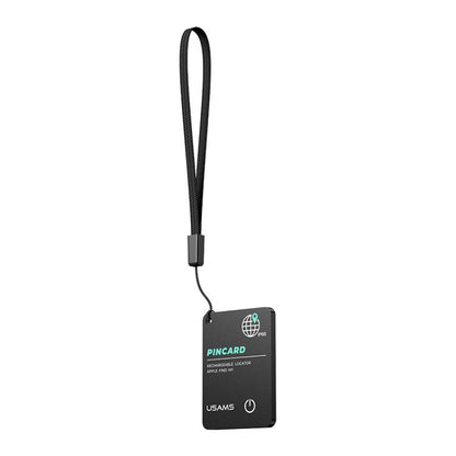 USAMS ZB353 iOS Mini Ultra-thin Card Type Anti-lost Device Location Tracker(Black) - Personal Tracker by USAMS | Online Shopping UK | buy2fix