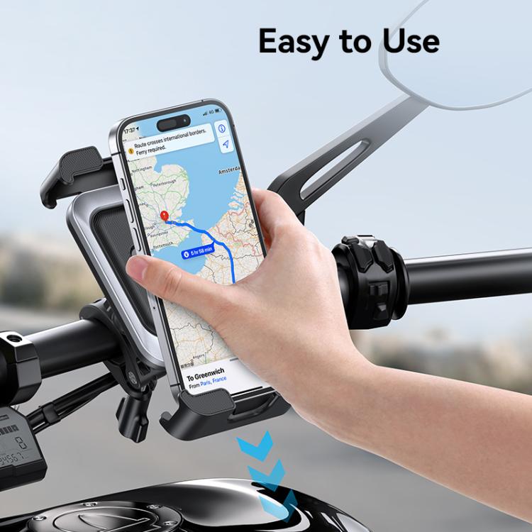USAMS ZJ082 360-degree Universal Ball Motocycle Cycling Phone Holder(Black) - Holder by USAMS | Online Shopping UK | buy2fix