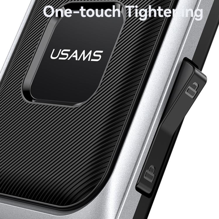 USAMS ZJ082 360-degree Universal Ball Motocycle Cycling Phone Holder(Black) - Holder by USAMS | Online Shopping UK | buy2fix