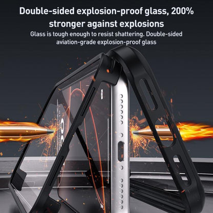 For iPhone Air Double-sided Plastic Glass Phone Protective Case(Black) - iPhone Air Cases by buy2fix | Online Shopping UK | buy2fix