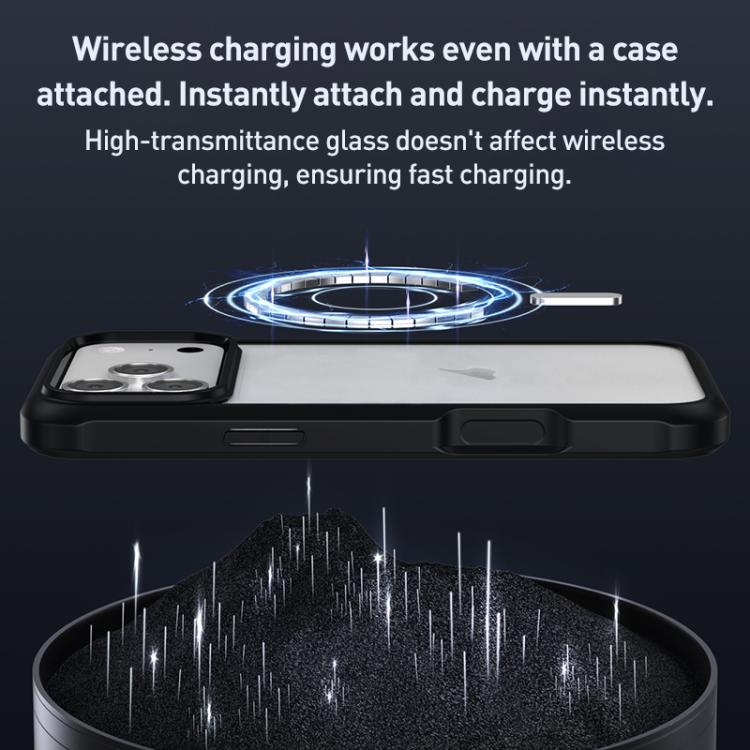 For iPhone Air Double-sided Plastic Glass Phone Protective Case(Black) - iPhone Air Cases by buy2fix | Online Shopping UK | buy2fix