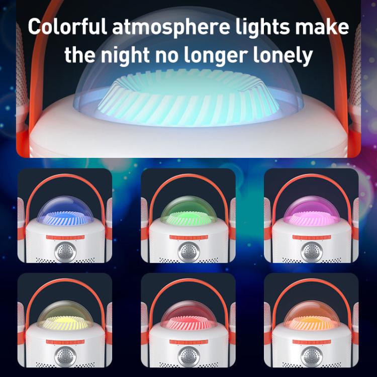 Lebo Y11 Outdoor Portable Wireless Karaoke Dual Microphone Bluetooth Speaker(White) - Desktop Speaker by buy2fix | Online Shopping UK | buy2fix