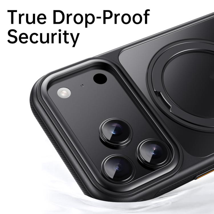 For iPhone 17 Pro Max Gear 360 Rotation MagSafe Holder Phone Case(Black) - iPhone 17 Pro Max Cases by buy2fix | Online Shopping UK | buy2fix