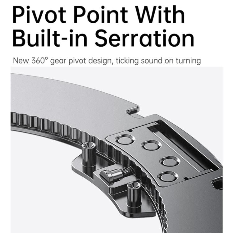 For iPhone 17 Pro Max Gear 360 Rotation MagSafe Holder Phone Case(Black) - iPhone 17 Pro Max Cases by buy2fix | Online Shopping UK | buy2fix